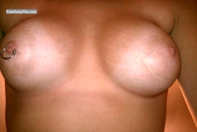 Tit Flash: Medium Tits By IPhone - Kim from United StatesPierced Nipples 